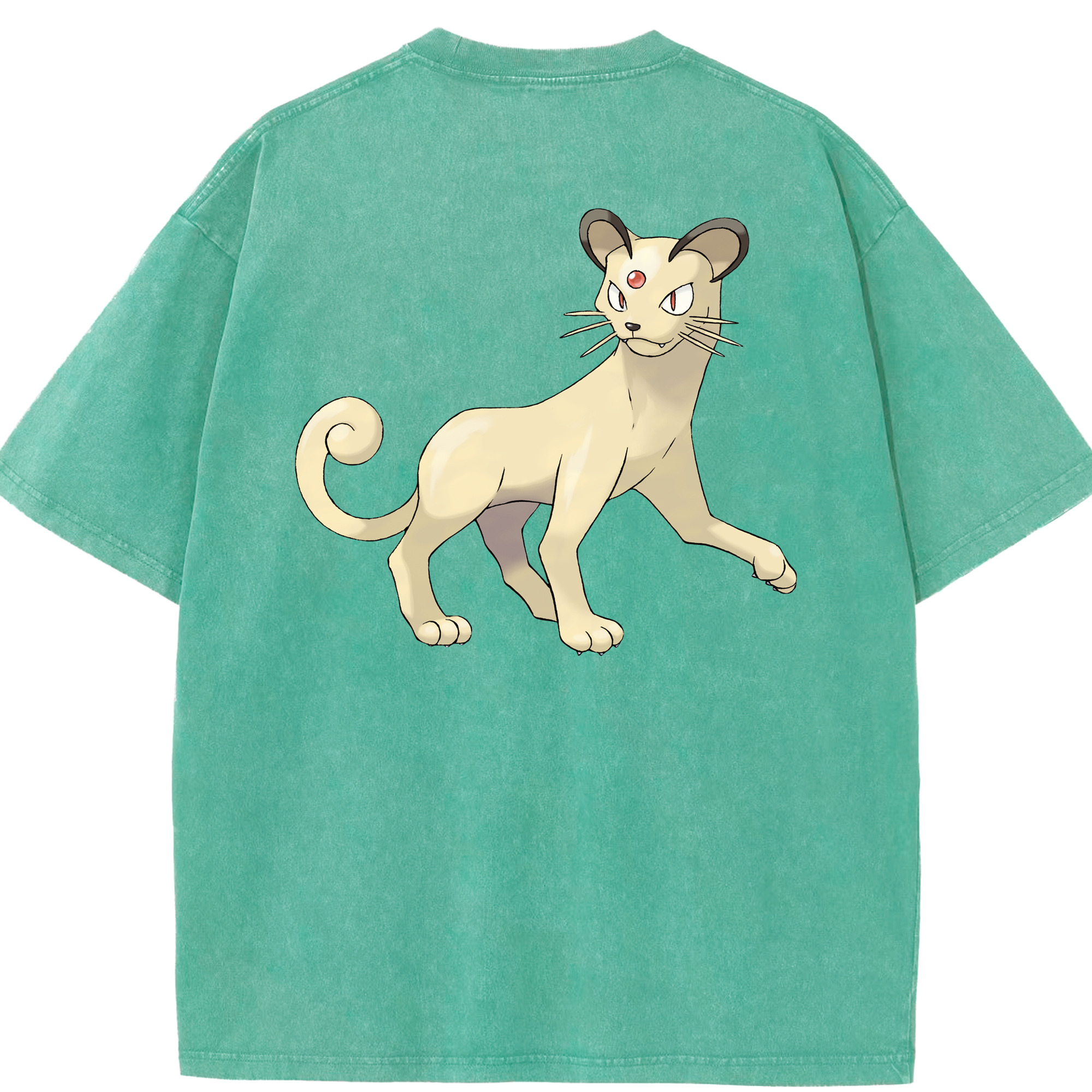 （画像用） ポケットモンスター Pokémon 綿100% ヴィンテージ風 半袖Tシャツ（背面プリント）